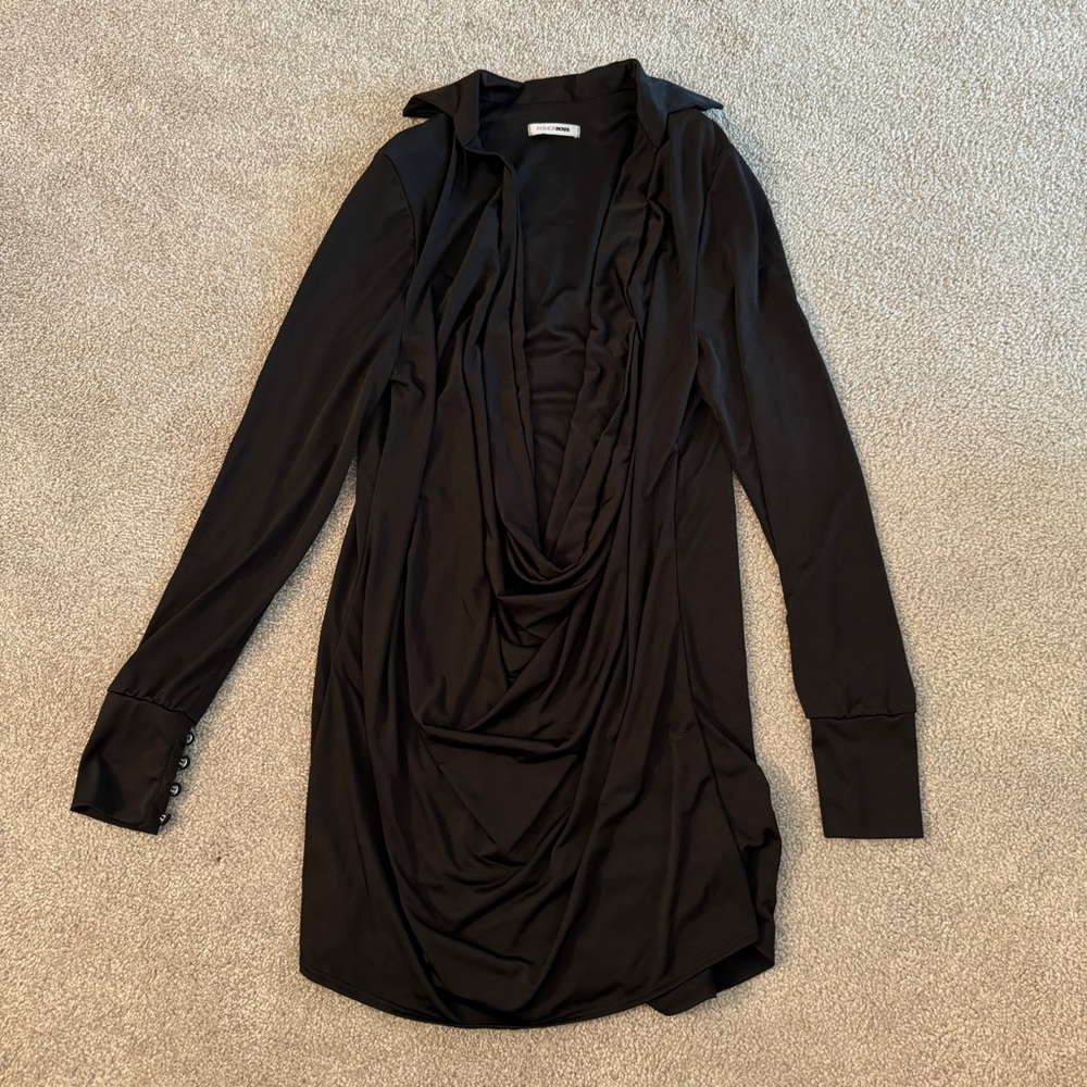 Fashion Nova Slay The Night Cowl Neck Dress